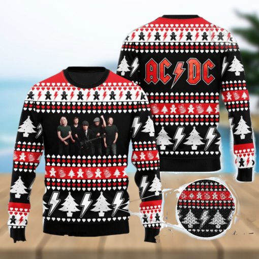 ACDC All Over Print Christmas Knitting Ugly Sweater