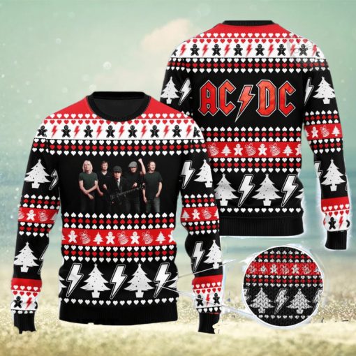 ACDC All Over Print Christmas Knitting Ugly Sweater