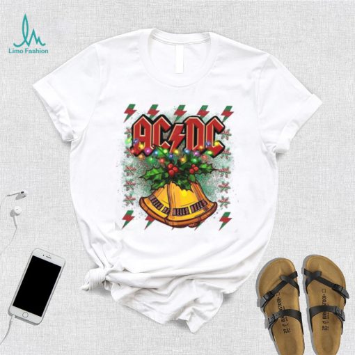 ACDC Band Christmas Shirt ACDC Retro Christmas Hells Bells Thunderstruck Rock Gift For Music Lover