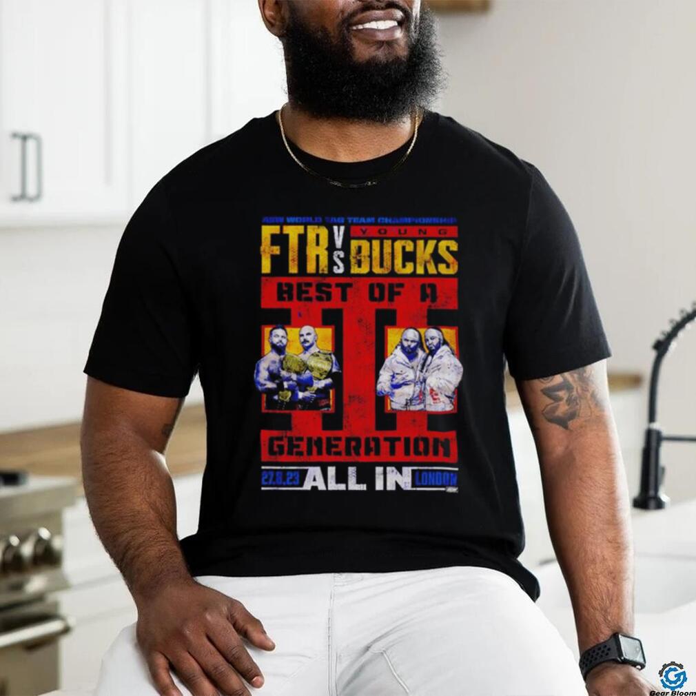 AEW All In 2023 Matchup FTR vs. Young Bucks shirt - Limotees