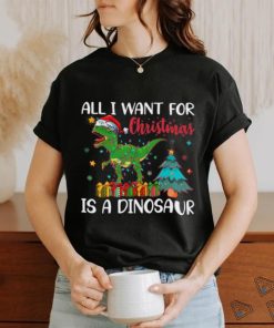 ALL i want for christmaas is a dinosaur shirt