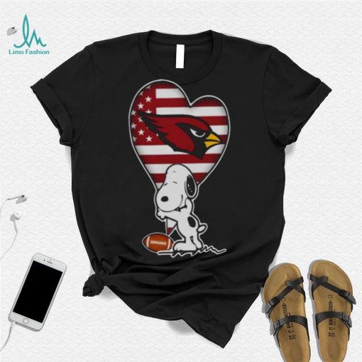 ARIZONA CARDINALS NFL FOOTBALL THE PEANUTS MOVIE ADORABLE SNOOPY T SHIRT