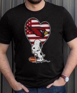 ARIZONA CARDINALS NFL FOOTBALL THE PEANUTS MOVIE ADORABLE SNOOPY T SHIRT