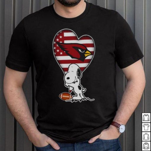 ARIZONA CARDINALS NFL FOOTBALL THE PEANUTS MOVIE ADORABLE SNOOPY T SHIRT