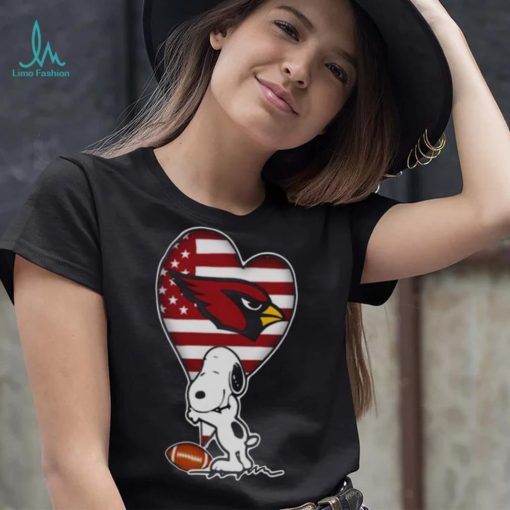 ARIZONA CARDINALS NFL FOOTBALL THE PEANUTS MOVIE ADORABLE SNOOPY T SHIRT