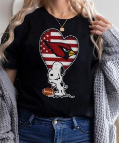 ARIZONA CARDINALS NFL FOOTBALL THE PEANUTS MOVIE ADORABLE SNOOPY T SHIRT