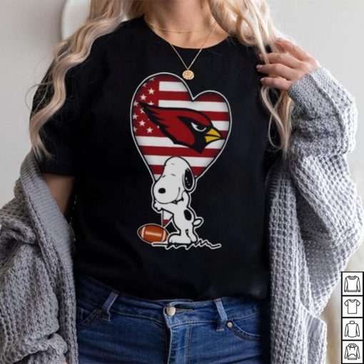 ARIZONA CARDINALS NFL FOOTBALL THE PEANUTS MOVIE ADORABLE SNOOPY T SHIRT