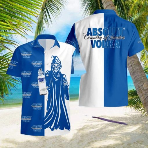 Absolut Vodka Death Halloween Men And Women Hawaiian Shirt