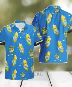 Absolut Vodka Funy Corn Aloha Hawaiian Shirt And Shorts Summer Gift