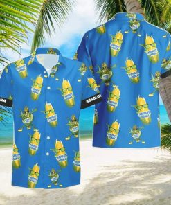 Absolut Vodka Funy Corn Aloha Hawaiian Shirt And Shorts Summer Gift