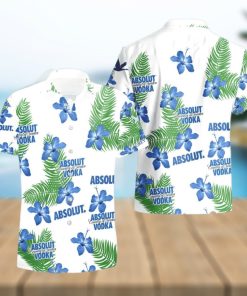 Absolut Vodka Hibiscus Flower Pattern Hawaiian Shirt And Short For Men And Women