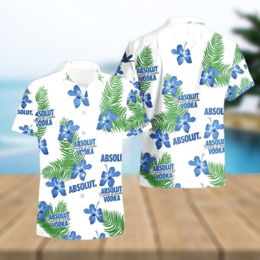 Absolut Vodka Hibiscus Flower Pattern Hawaiian Shirt And Short For Men And Women