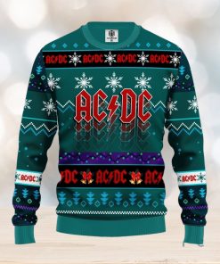 Acdc Blue Green Thanksgiving Women Mens Ugly Christmas Sweater