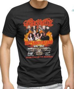 Aerosmith 1970 2023 thank you for the memories shirt