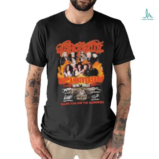 Aerosmith 1970 2023 thank you for the memories shirt