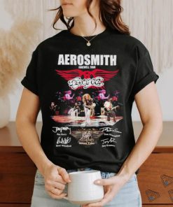 Aerosmith farewell tour peace out signatures shirt