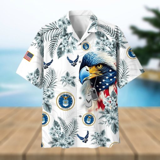 Air Force2 Unique Proudly Served US Veteran Summer 3D Hawaiian Shirt Gift For Men And Women Fans