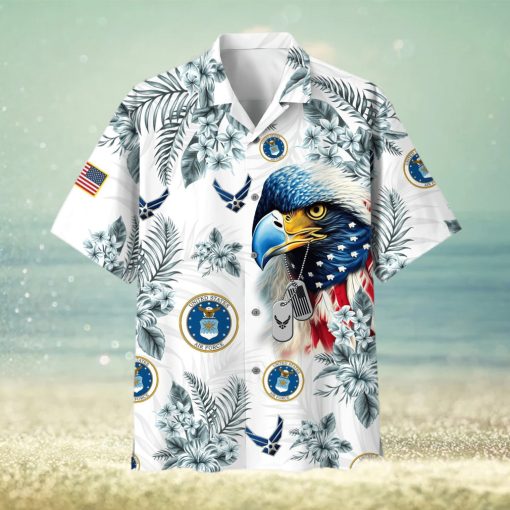 Air Force2 Unique Proudly Served US Veteran Summer 3D Hawaiian Shirt Gift For Men And Women Fans