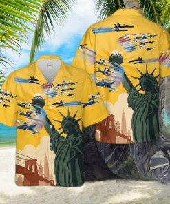 Airshow Blue Angels And Thunderbirds 4th Of July Hawaiian Shirt