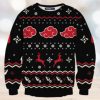 Silhouette Cats Purple Xmas Ugly Christmas Sweater