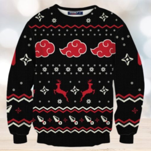 Akatsuki Christmas Unisex Wool Sweater Ugly Christmas Sweater 3D