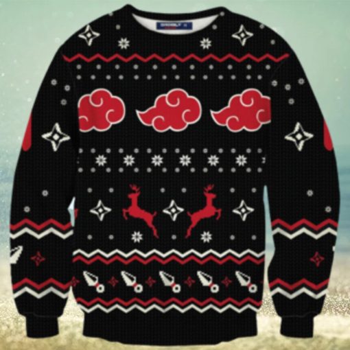 Akatsuki Christmas Unisex Wool Sweater Ugly Christmas Sweater 3D