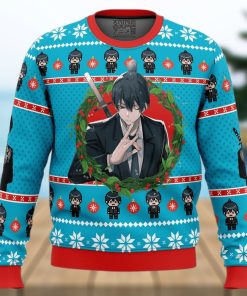 Aki Chainsaw Man Ugly Christmas Sweater