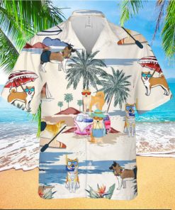 Akita Summer Beach Hawaiian Shirt