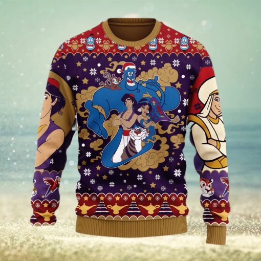 Aladin Anime Xmas Ugly Christmas Sweater Gift For Men Women