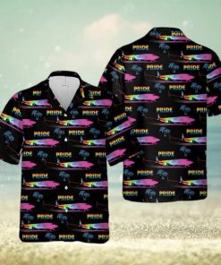 Alaska Fly With Pride Hawaiian Shirt For Gaymer  Lesbian Hawaiian 3D Shirt For Pride Month