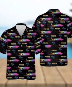 Alaska Fly With Pride Hawaiian Shirt For Gaymer Lesbian Hawaiian 3D Shirt For Pride Month