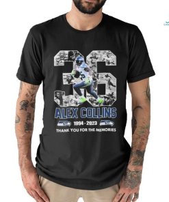 Alex Collins 36 Seattle Seahawks 1994 2023 Thank You For The Memories Shirt