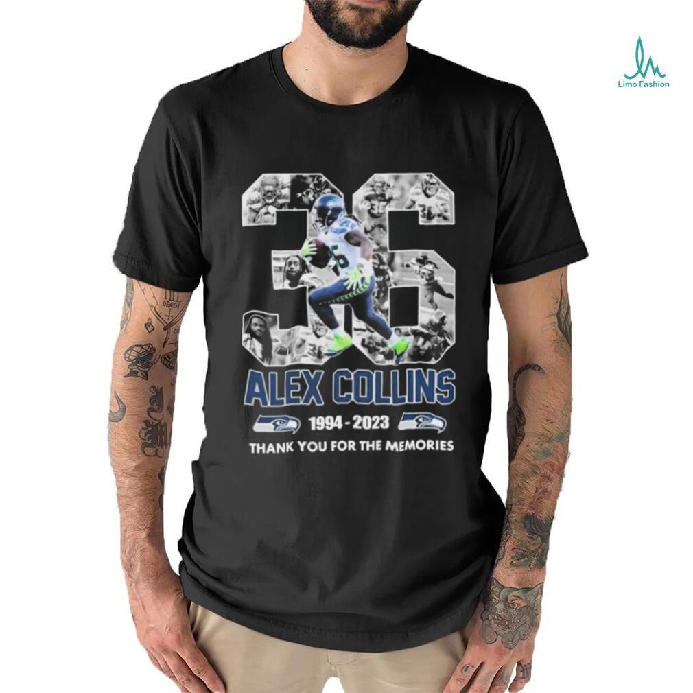 Alex Collins 36 Seattle Seahawks 1994 2023 Thank You For The Memories Shirt Alex Collins 36 Seattle Seahawks 1994 2023 Thank You For The Memories Shirt