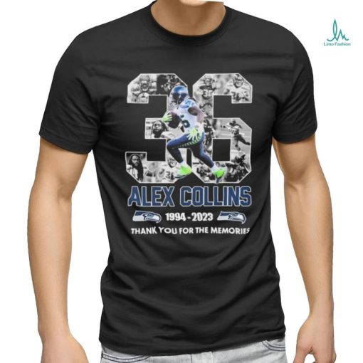 Alex Collins 36 Seattle Seahawks 1994 2023 Thank You For The Memories Shirt