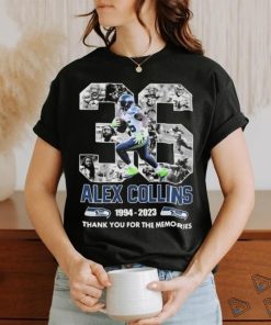 Alex Collins 36 Seattle Seahawks 1994 2023 Thank You For The Memories Shirt