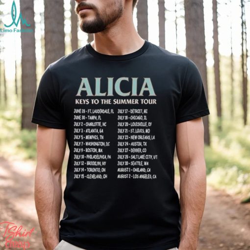Alicia Keys Music Shirt World Tour 2023 T Shirt Summer Fan Classic Shirt