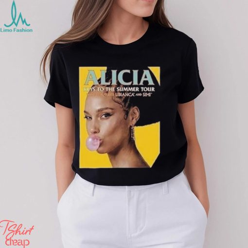 Alicia Keys Music Shirt World Tour 2023 T Shirt Summer Fan Classic