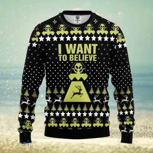 Alien Believe Ugly Christmas Sweater Amazing Gift Men And Women Christmas Gift