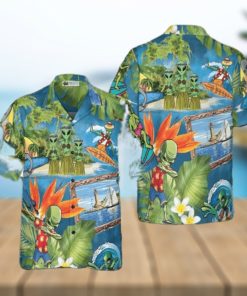 Alien Tropical Summer Hawaiian Shirt Summer Beach Aloha Shirt For Men And Women