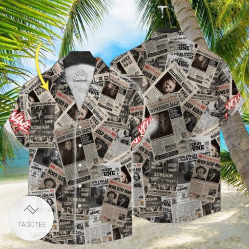 All Horror Characters Newspapers Personalized Hawaiian Shirt