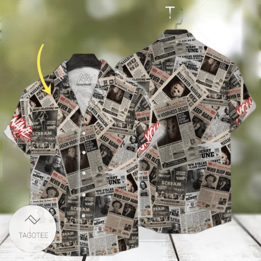 All Horror Characters Newspapers Personalized Hawaiian Shirt