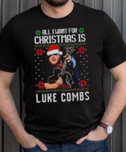 All I want for Christmas is Luke Combs ugly shirt Christmas Wool Knitted 3D Sweater