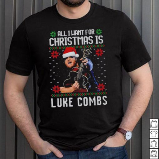 All I want for Christmas is Luke Combs ugly shirt Christmas Wool Knitted 3D Sweater