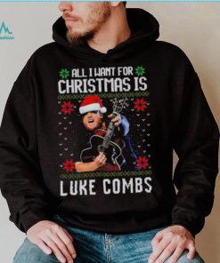 All I want for Christmas is Luke Combs ugly shirt Christmas Wool Knitted 3D Sweater