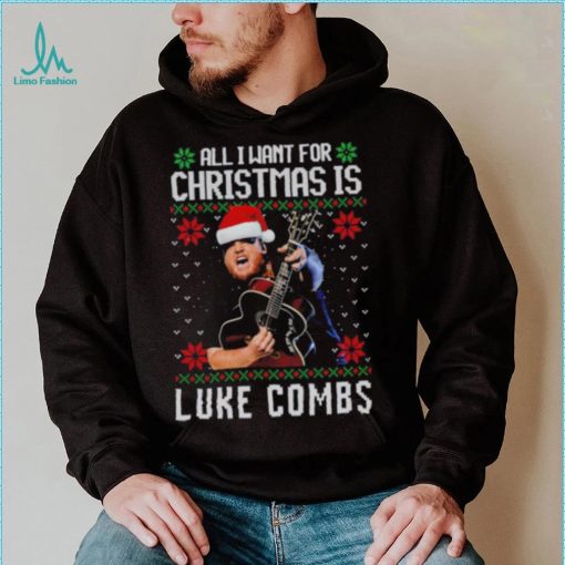 All I want for Christmas is Luke Combs ugly shirt Christmas Wool Knitted 3D Sweater