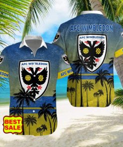 Aloha AFC Wimbledon Team EFL Hawaiian Shirt And Short Women Men hawaiian shirt