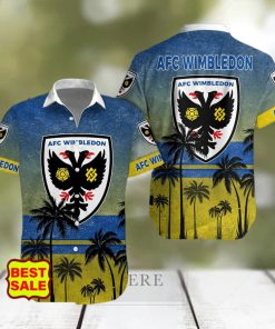 Aloha AFC Wimbledon Team EFL Hawaiian Shirt And Short Women Men hawaiian shirt