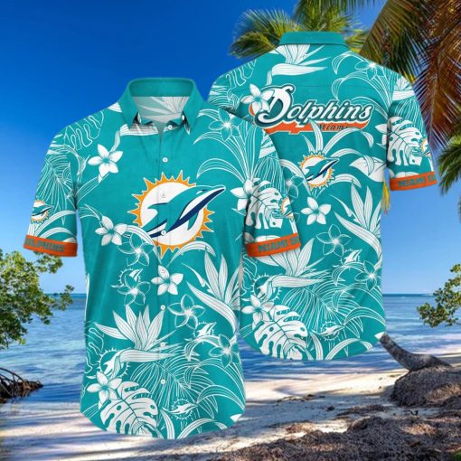 Aloha NFL Miami Dolphins Hawaiian Shirt Summer Gift For Friend hawaiian shirt