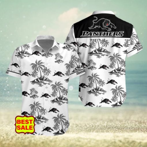 Aloha NRL Penrith Panthers Logo Combo Hawaiian Shirt And Short Men Women