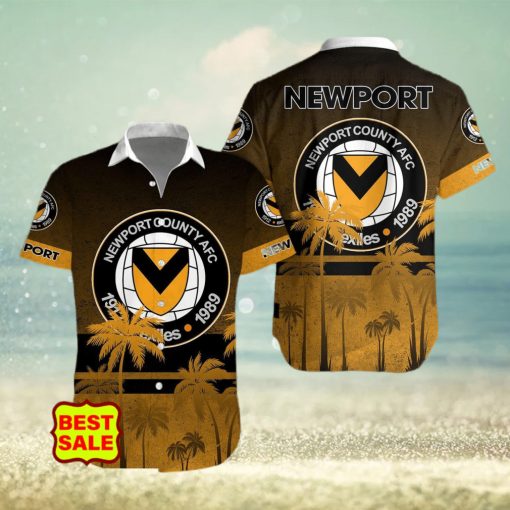 Aloha Newport County Team EFL Hawaiian Shirt And Short Women Men